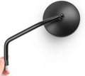 KiWAV Magazi Aluminum Motorcycle Rear Side Mirrors Black Eclipse compatible for Harley Street 500/750 2015-