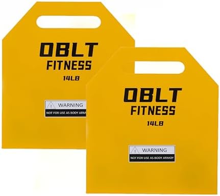 OBLT Weight Vest Plates - Vest Plates for Full-Body Strength Training, 5.5/9.3/14/19 LBS Weighted Vest Plates Suitable Crossfit,Outside and Fitness Man& Women Training