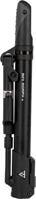 Topeak Mini Morph Bike Pump – Compact High-Pressure Portable Bicycle Pump – Fits Presta, Schrader & Dunlop Valves – Durable Aluminum Barrel