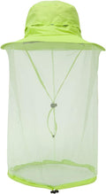 Fishing Hat Sun Protection Hat Mosquito Head Net for Outdoors Bucket Hat with Hidden Net Mesh