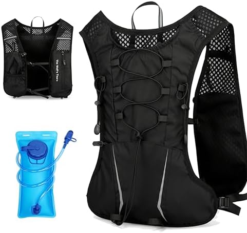 XBT Running Vest with 2L Water Bladder Hydration Pack for Men & Women