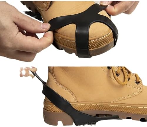ice Cleats for Shoes and Boots crampons - ice Spikes for Boots Traction Cleats for Ice, Snow, and Outdoor Activities - Durable and Easy to Use