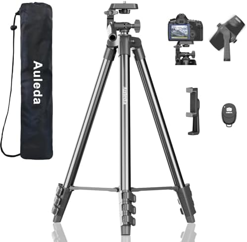 60″ Camera Tripod Lightweight Travel Stand for Canon Nikon Phone