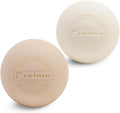 Massage Lacrosse Balls for Myofascial Release, Trigger Point Therapy,Manual Massage Balls, Muscle Knots, and Yoga Deep Tissue Massage. Set of 2 Firm Balls (Ivory and Off-White)