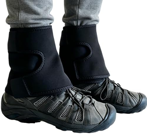Adjustable Leg Gaiters, Waterproof Snow Boot Warmer Shoes Covers, Lightweight Comfortable Leg Protection for Outdoor Yard Work Hiking Mountain Climbing Hunting Skiing