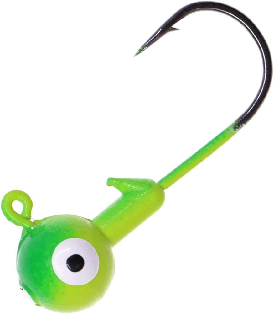 Fishing Lures Jig Heads,Ball Heads 1/32oz-1oz,Sharp Fishing Hooks for Freshwater or Saltwater