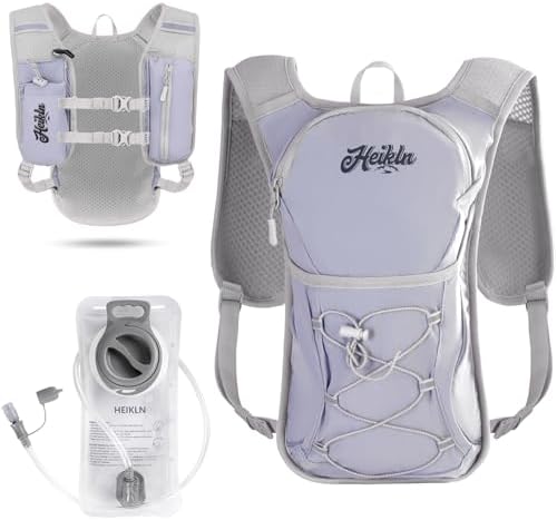 HEIKLN Hydration Backpack,Lightweight Water Backpack with 2L Water Bladder Running Hydration Vest Backpack for Hiking Running Cycling Hiking