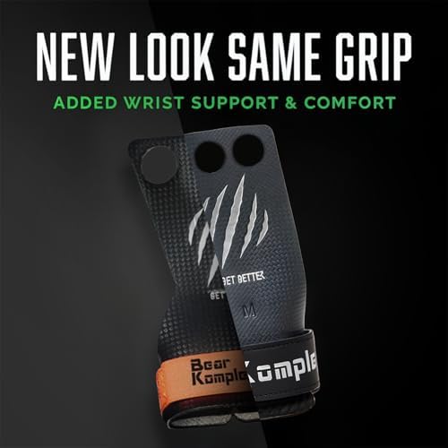 Bear KompleX Carbon Fiber Hand Grips for Gymnastics Bars, 2 Hole, Equipment