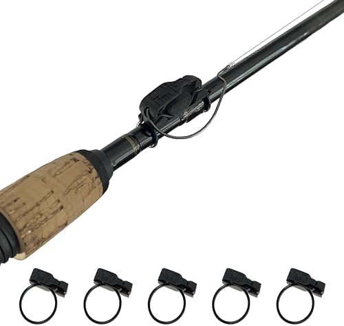 FinMan 5-Pack STOW | Rod Mounted Tackle & Hook Keeper For Fishing Rods | Keeps Drop Shot Weights Secure & Hooks Safe and Sharp
