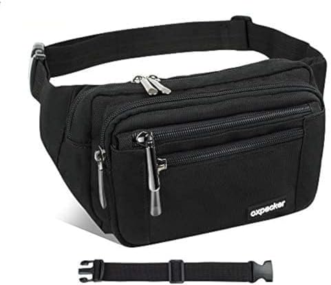 Oxpecker Waist Pack Bag, Black, with Extended Band