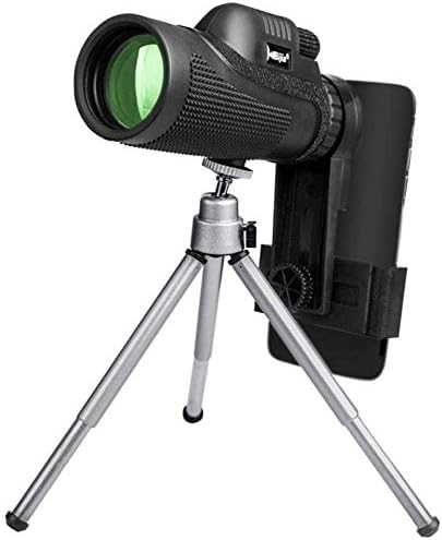 Portable Binoculars High Power Monocular 12x50 Monocular Telescope Hd Mini Monocular Outdoor Camping Scopes with Phone Clip Tripod