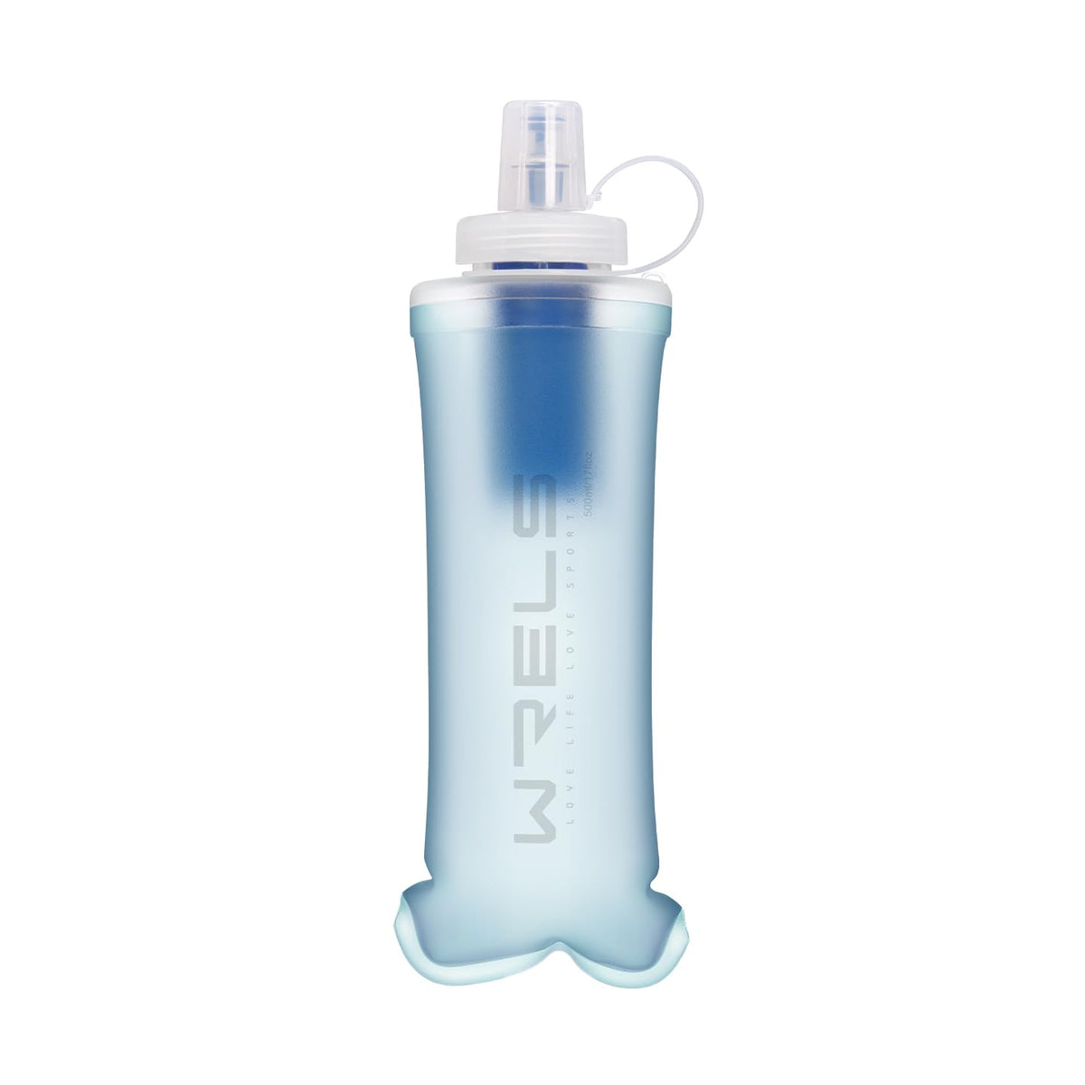 WRELS Collapsible Squeeze Bottle Filter,NSF/SGS Certified,500ml Ultralight Portable Water Filter for Camping,Hiking,Backpacking. (Dark Blue)