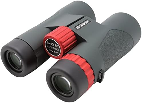 Oberwerk Sport ED 10x42 Professional Binoculars, Roof Prism, Fully Multi-Coated & Waterproof, Dielectric & Phase-Coated Prisms, Twist-Up Eyecups, Bird Watching, Hiking & Outdoor Use, Green