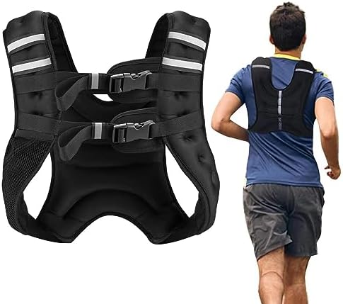 Weighted Vest for Men Workout，Strength Training Weight Vest for Men and Women, Workout Equipment for Training,Running,Jogging,etc - 8lbs,12lbs,16lbs,20lbs,25lbs,30lbs