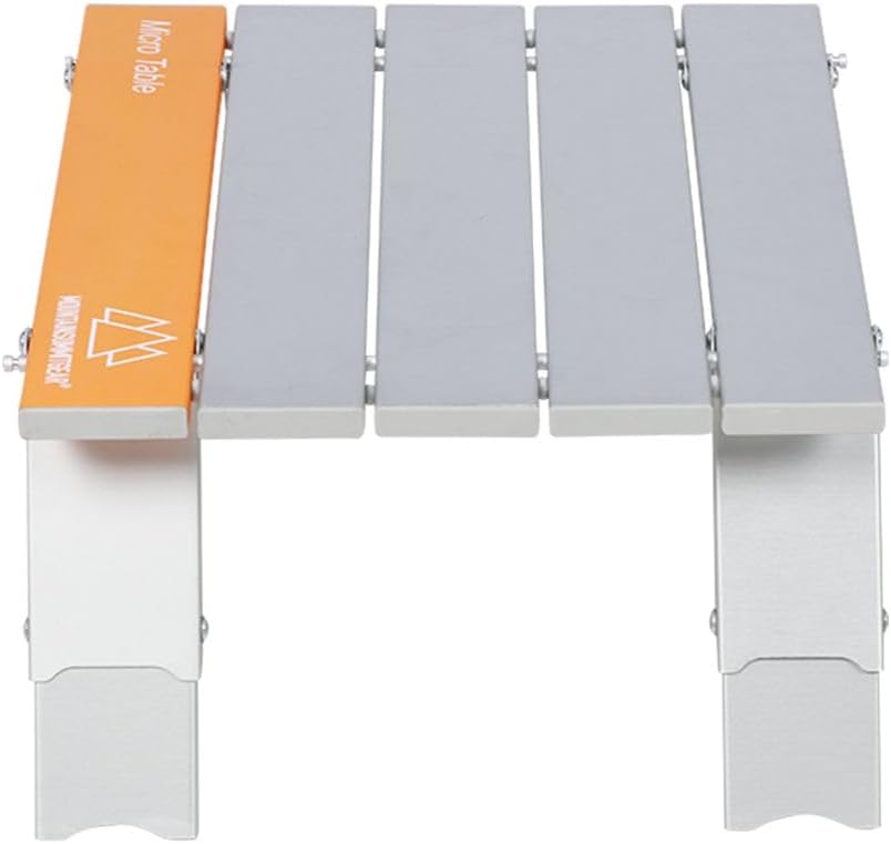MOUNTAIN SUMMIT GEAR Portable Folding Camping Table 4 Sizes - Micro, Small, Standard & Large | Lightweight Aluminum Outdoor Camp Table for Camping, Picnic, Beach, Kitchen (Micro Table)