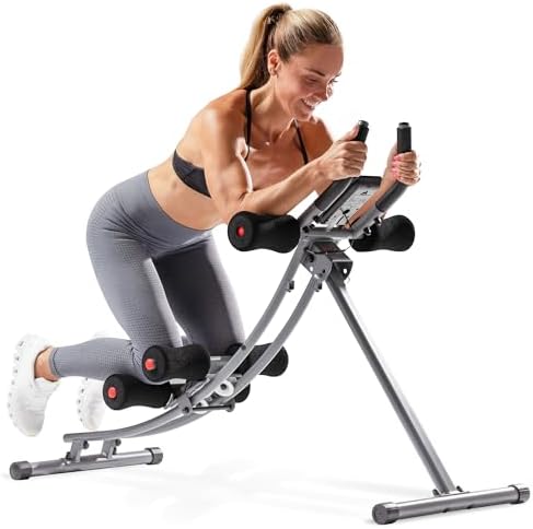 Sunny Health & Fitness Ab machine Ab Workout Machine Adjustable Ab Trainer