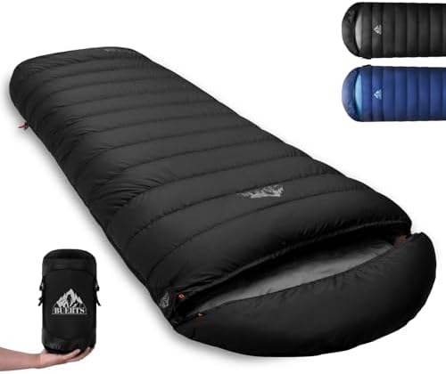 Down Sleeping Bag for Adults. 680FP Ultralight Portable, Backpacking Sleeping Bag for Hiking, Camping, Mountaineering.