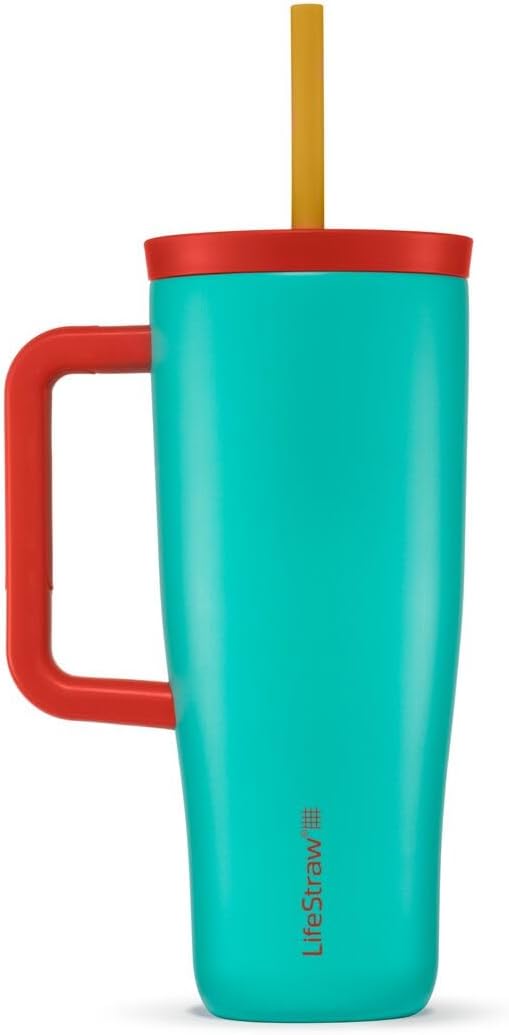 LifeStraw Go Insulated Water Filter Tumbler, 24 oz, Acai