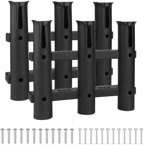 Fishing Rod Holders 6Tubes Boat Rod Holders with Screws