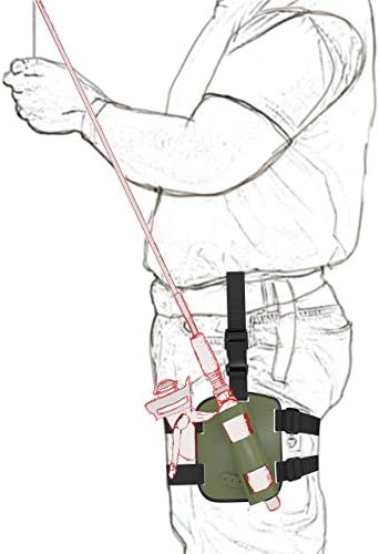 Deluxe Hip Fishing Rod Holder Wearable Hands Free Rod Accessory Compatible with All Poles, Including Fly Fishing Chase Gear Solutions