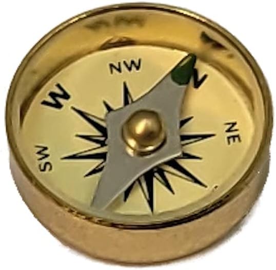 Survival Button Compass | Small, Inexpensive, Air-damped Brass Compasses | Great for Survival Kits, School Teaching Projects, Jewelry Making, Camping, and Hiking