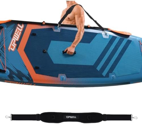 UPWELL Professional SUP Carry Strap, Adjustable Padded Paddle Board Sling, Heavy Duty Carrying Strap for Inflatable SUPs, Ergonomic Design for Easy Transport