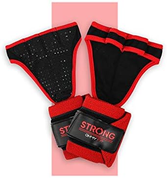 Men's Heavy Duty Wrist Wrap Gloves - Ideal for Workouts, Gym, Deadlifts, and Crossfit with Wrist Palm Protection