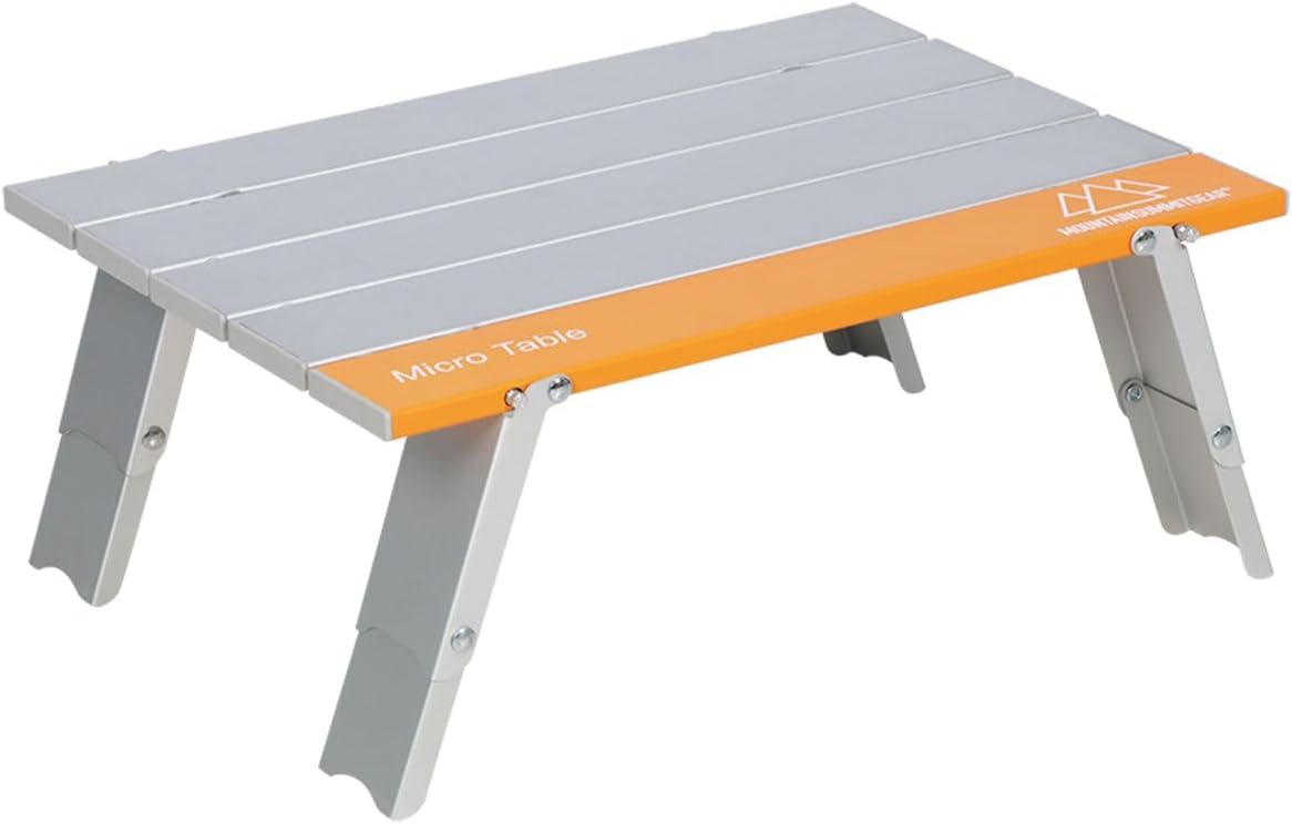 MOUNTAIN SUMMIT GEAR Portable Folding Camping Table 4 Sizes - Micro, Small, Standard & Large | Lightweight Aluminum Outdoor Camp Table for Camping, Picnic, Beach, Kitchen (Micro Table)