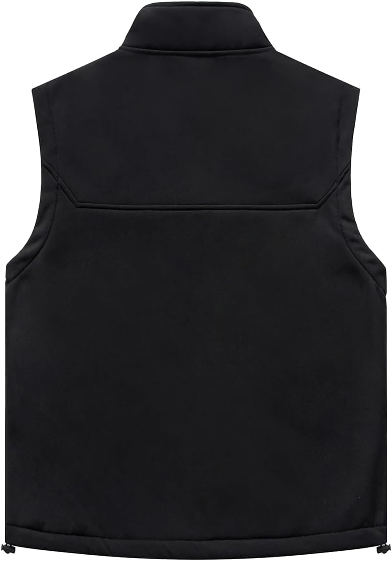 Msmsse Men's Outerwear Lightweight Vest Standing Collar Puffer Sleeveless Jacket for Hiking Running Golf