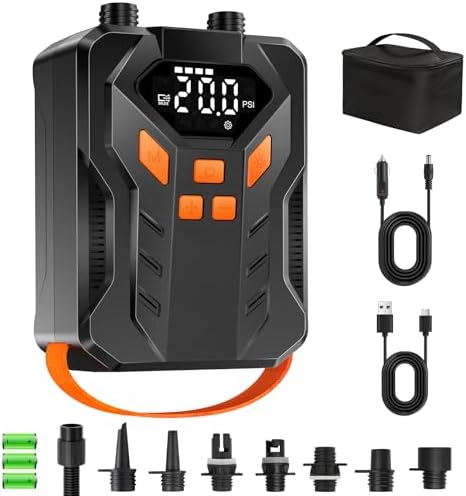 Rechargeable 20PSI Electric Paddle Board Pump, Inflation & Deflation