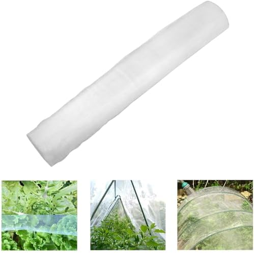 Roll Packed 5x100FT Garden Netting, Fine Mesh Insect Barrier for Plants