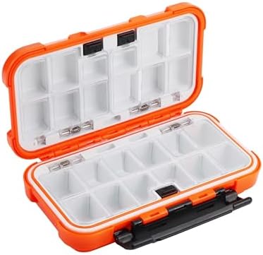 Hlotmeky Small Kayak Mini Tackle Box Waterproof Fishing Lure Box Terminal Storage Fishing Hook Organizer