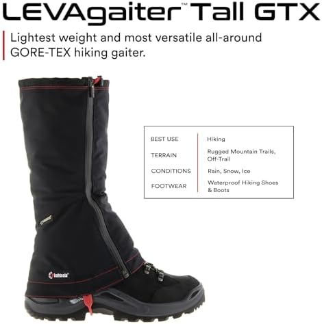 Kahtoola LEVAgaiter Tall GTX Waterproof Gore-TEX Off-Tail Hiking Gaiters