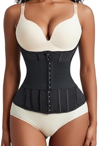 GainKee Waist Trainer Corset for Women Tummy Control Waist Cincher Trimmer Body Shaper Workout Girdle Belly Band
