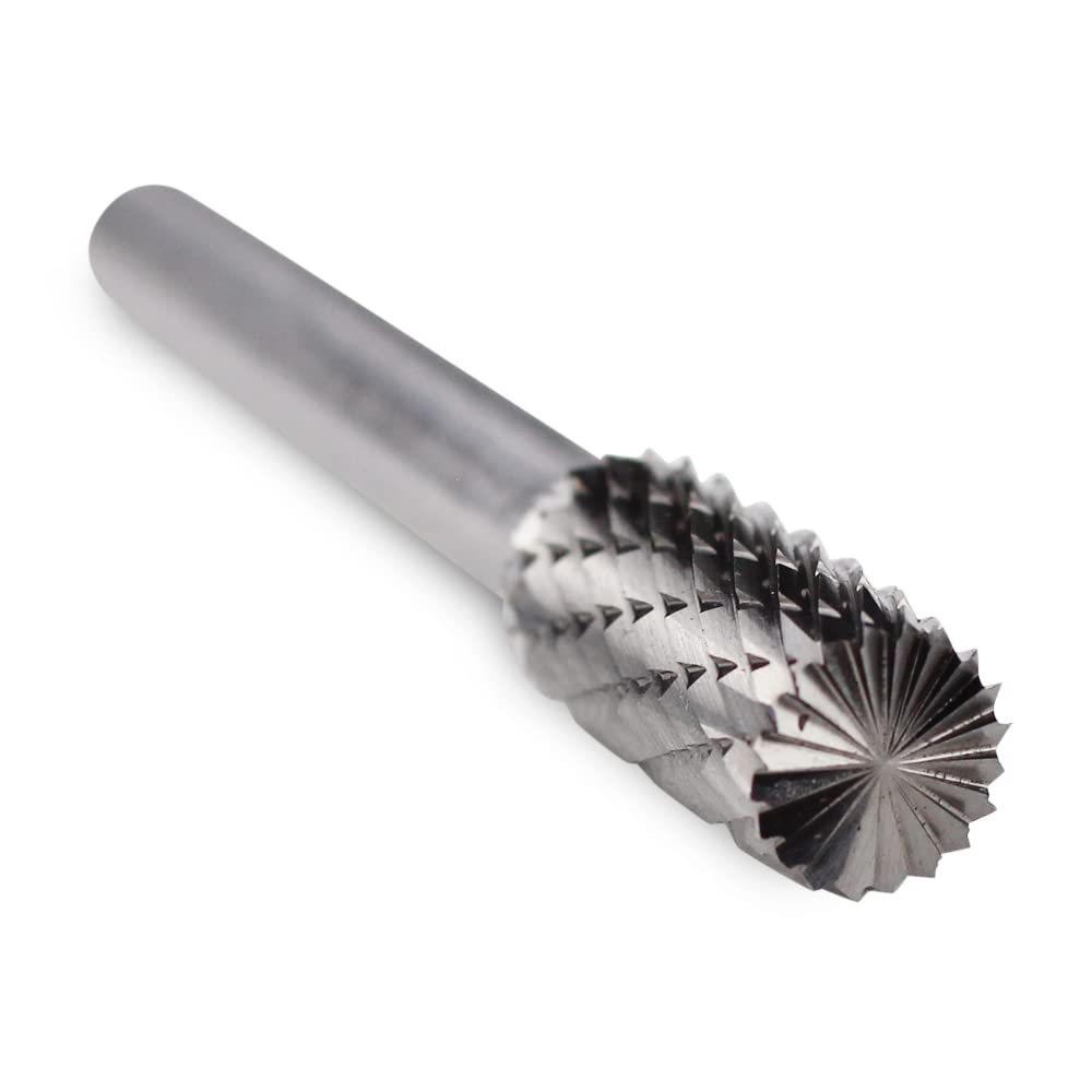 BHA Tungsten Carbide Burr, Double Cut 1/4" Shank