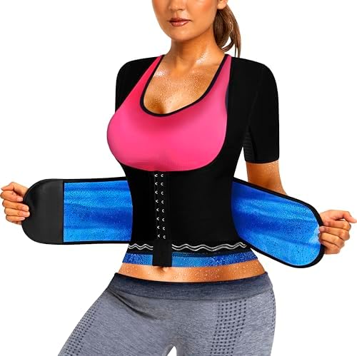 Sauna Suit for Women Sweat Shirt Heat Trapping Tank Top Workout