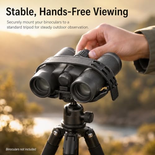 Universal Binocular Tripod Adapter Quick-Setup Mount