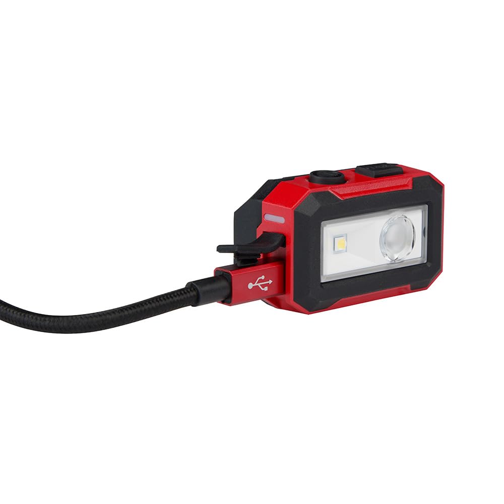 Milwaukee Rechargeable Magnetic Task Light, LED, 2 Foot Heavy Duty Cable, 0.51 lbs