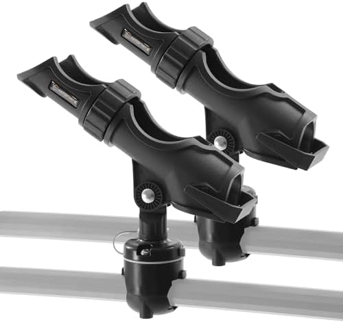 HITORHIKE Hobie H-Rail Fishing Rod Holder for Boat and Kayak, Compatible with Kayak Fishing Accessories