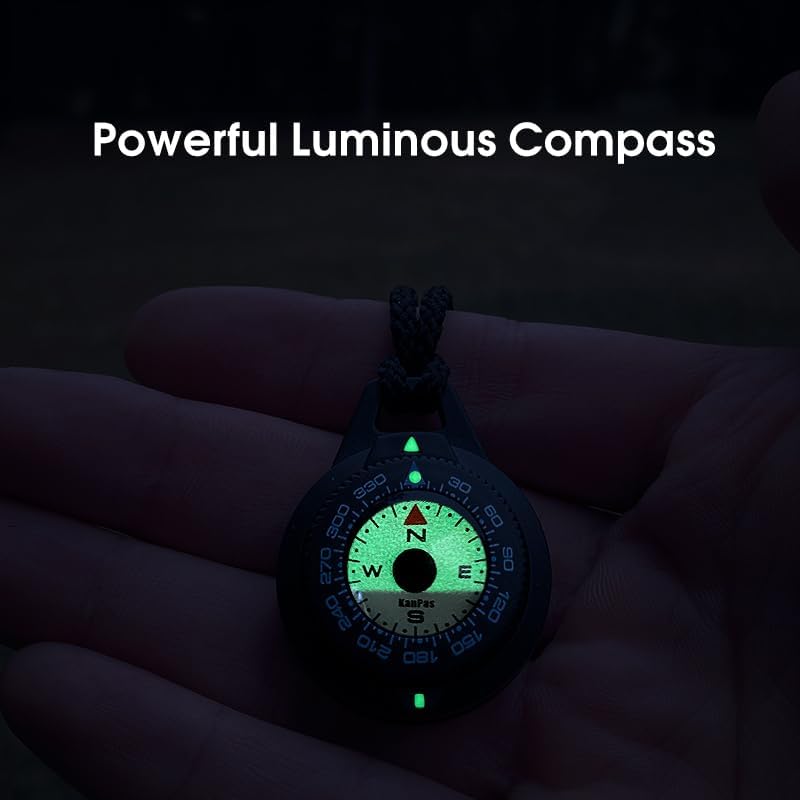 POLARIS Waterproof Micro Compass Series/Watchband or EDC or with mini Whistle or with Whistle