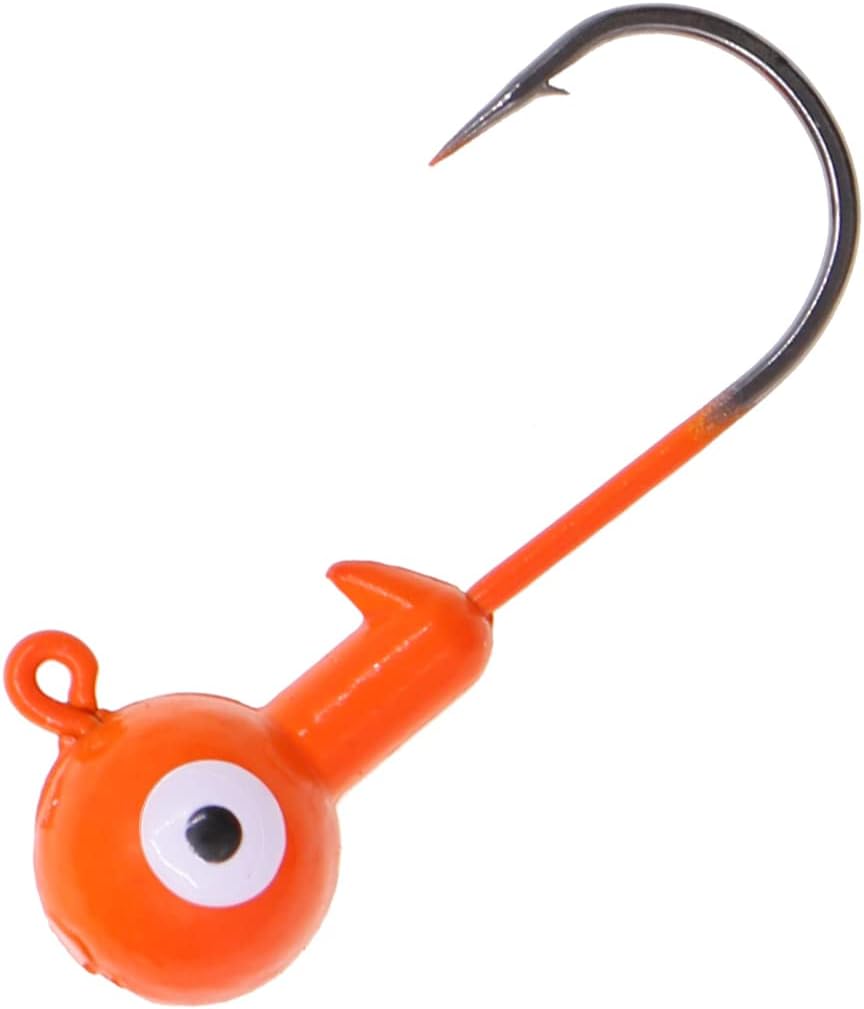 Fishing Lures Jig Heads,Ball Heads 1/32oz-1oz,Sharp Fishing Hooks for Freshwater or Saltwater