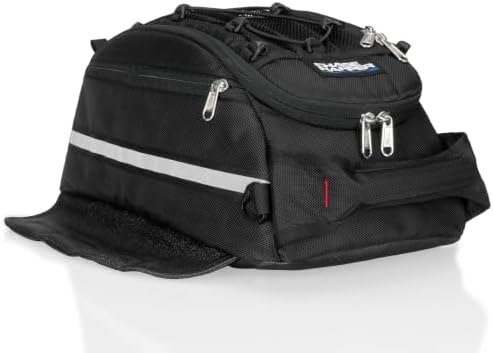 Chase Harper USA 540 Magnetic Tank Bag - Water-Resistant, Tear-Resistant, Industrial Grade Ballistic Nylon with Anti-Scratch Rubberized Bottom, Neodymium Magnets within Magnetic Wings – Black