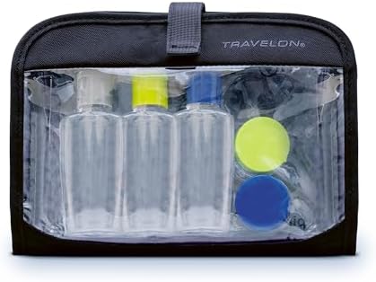 Travelon Wet Dry 1 Quart Bag with Plastic Bottles