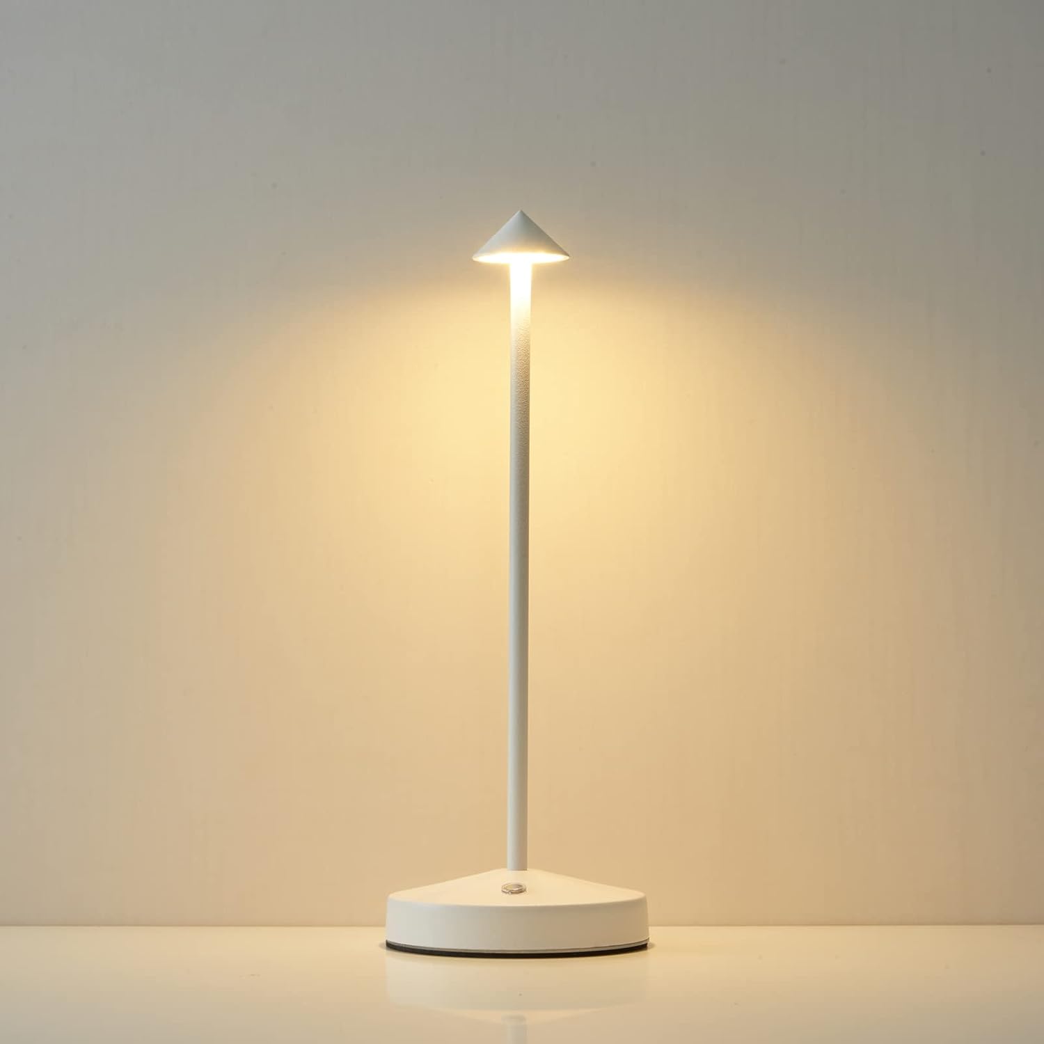 Cordless Table Lamps,Rechargeable Led Touch Bar Lamp, Portable Battery Desk Lamp,2 Level Brightness Dimmable Night Light,Minimalist Design, for Living Room/Restaurant/Couple Dinner/(Rust)
