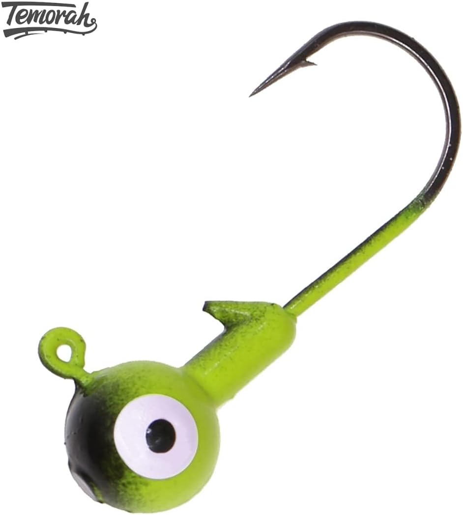 Fishing Lures Jig Heads,Ball Heads 1/32oz-1oz,Sharp Fishing Hooks for Freshwater or Saltwater
