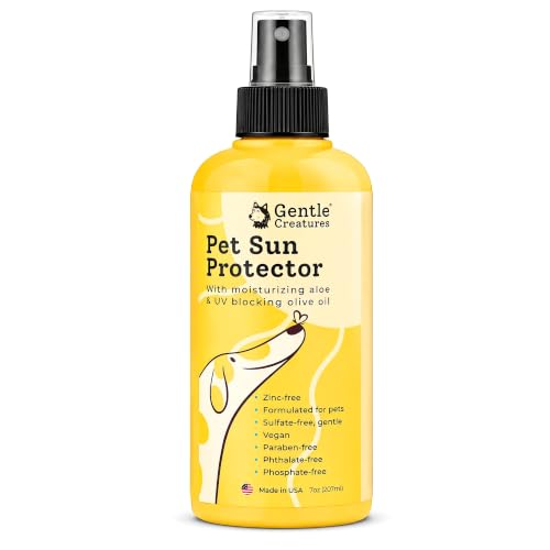 Gentle Creatures Dog Sunscreen SPF 30, No Zinc Oxide, Safe for Dogs & Cats