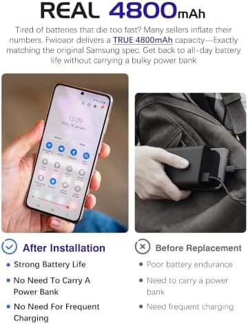 Galaxy S21 Plus 5G Replacement Battery,4800mAh EB-BG996ABY