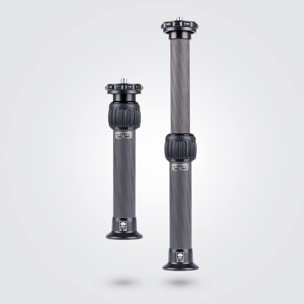 SIRUI SL-200 Carbon Fiber Tripod Extension Pole, Two-Section Center Column Extender for Tripods