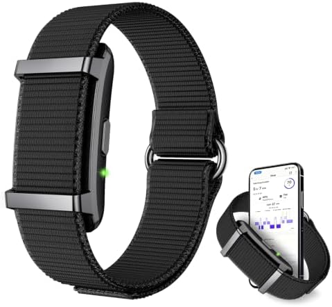 Smart Bracelet Fitness Trackers for Men Women, Smart Watch 24/7 Heart Rate Sleep Stress HRV Monitor, 170+ Sports Modes, 2 Bands, Free APP
