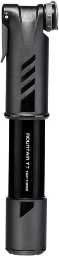 Topeak Mountain TT Twin Turbo Pump, 120 Psi/ 8.3 Bar, Fits Presta, Schrader, and Dunlop Valves
